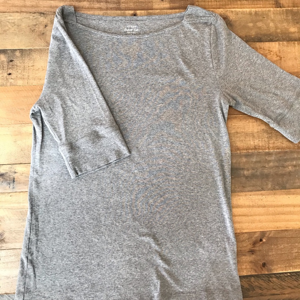 J. Crew Gray Short Sleeve Tee